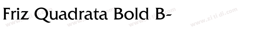 Friz Quadrata Bold B字体转换